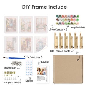 Charming Doors – Mini Paint by Numbers Set