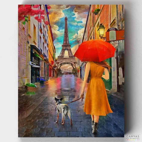 Premium Paint by Numbers Kit - Streets of Paris - Mohamadreza