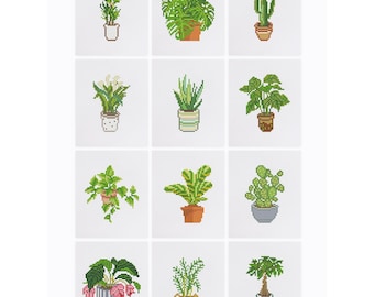 Plants Collection 1 - Diamond Painting Mini Kit - 5D Diamond Painting Kits for Adult - DIY Gift, Birthday & Christmas Gift