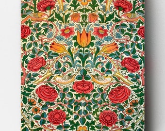 Premium Paint by Numbers Kit - Ships from the US - Rose - William Morris - Canvas by Numbers