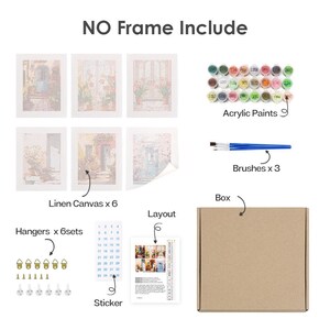 Charming Doors – Mini Paint by Numbers Set