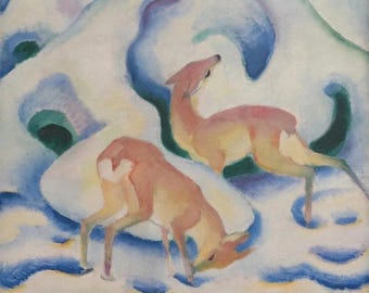 Premium Diamond Painting (Standard Size) - Deer in the Snow - 5D Diamond Painting Kits for Adult - DIY Gift