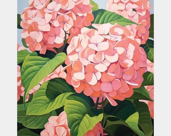 Premium Diamond Painting (Large) - Hydrangeas - Diamond Painting - 5D Diamond Painting Kits for Adult - DIY Gift