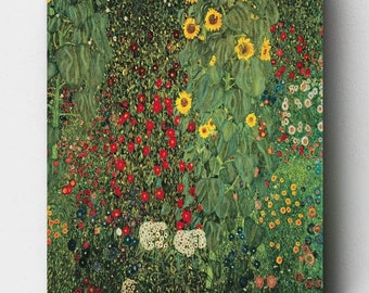 Premium Paint by Numbers Kit - Sunflower Park - Gustav Klimt - Canvas by Numbers