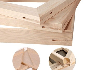 Marco de madera de pino DIY de 16x20" para pintar por números - Envíos desde EE. UU. - Kit de bastidor DIY para lienzo por números