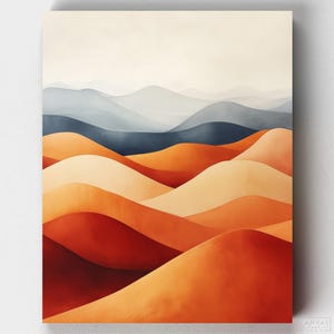 Premium Paint by Numbers - Dunes in Harmony - Canvas by Numbers