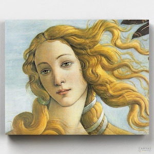 Premium Paint by Numbers Kit - Venus (detail) - Sandro Botticelli - Canvas by Numbers
