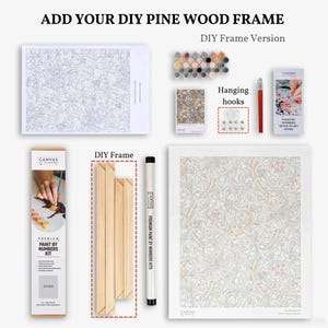 Christmas Pine Fruits - Paint by Numbers-Create serene holiday art with 'Christmas Pine Fruits' paint by numbers. A tranquil canvas of festive still life awaits your touch.-Canvas by Numbers