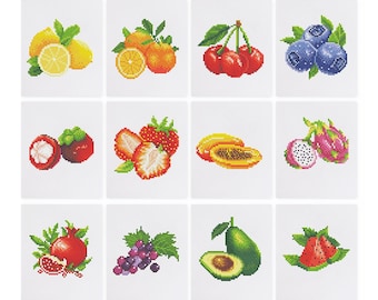 Fruits Collection - Mini Diamond Painting Kit - 5D Diamond Painting Kits for Adult - DIY Gift, Birthday & Christmas Gift