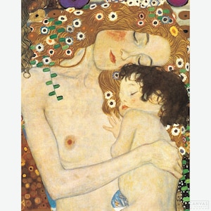 Premium Diamond Painting (Large) - Mother and Child - Klimt Diamond Painting - 5D Diamond Painting Kits for Adult - DIY Gift