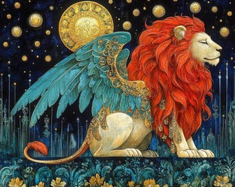 Premium Diamond Painting (X-Large) - The Slumbering Beast - Diamond Painting - 5D Diamond Painting Kits for Adult - DIY Gift