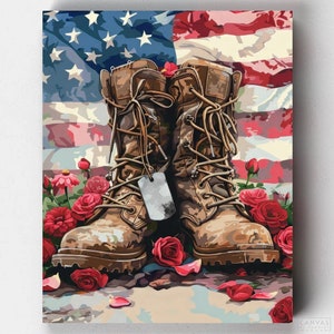 Premium Paint by Numbers Kit - In Remembrance - Paint by Numbers - Canvas by Numbers