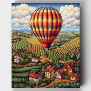 Premium Paint by Numbers Kit - Crossing the Vineyards - Paint by Numbers - Canvas by Numbers