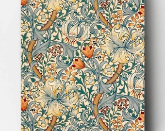 Premium Paint by Numbers Kit - Ships from the US - Golden Lily - William Morris - Canvas by Numbers