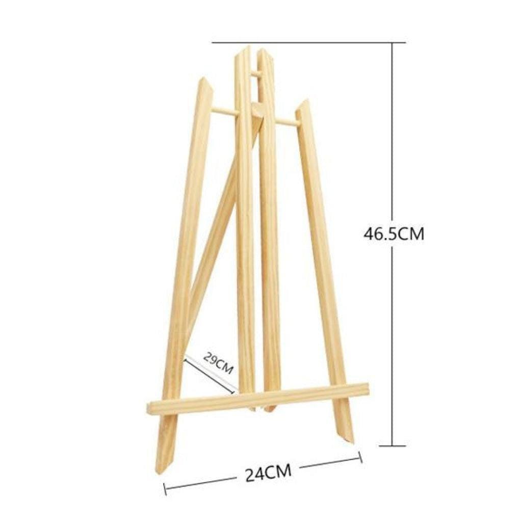Confezione da 4 kit per dipingere con i numeri, per adulti, con tela incorniciata e cavalletto in legno, kit fai da te per adulti con i numeri, pittura con i numeri, olio