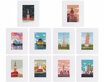 Around the World Collection - Mini Diamond Painting Kit - 5D Diamond Painting Kits for Adult - DIY Gift, Birthday & Christmas Gift
