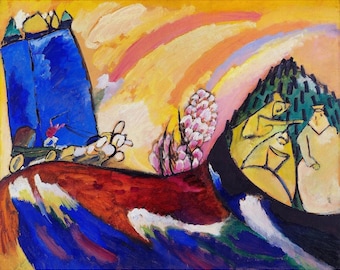 Premium diamantschilderij (standaardformaat) - schilderij met trojka - diamantschilderij - 5D-diamantschilderijensets voor volwassenen - doe-het-zelfcadeau