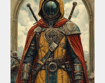 Premium Diamond Painting (X-Large) - The Riftborn Knight - Diamond Painting - 5D Diamond Painting Kits for Adult - DIY Gift