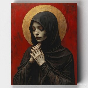 Premium Paint by Numbers - Patience of a Saint - Canvas by Numbers