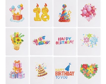Birthday Party Collection - Mini Diamond Painting Kit - 5D Diamond Painting Kits for Adult - DIY Gift, Birthday & Christmas Gift