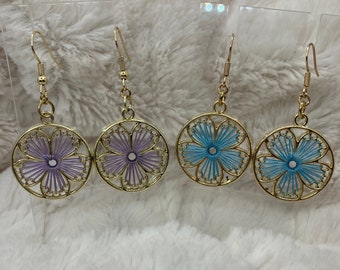 Flower Hanging Earrings