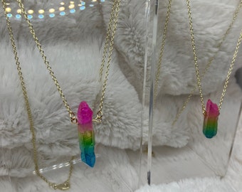 Collares de cristal coloridos