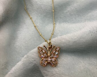 Gold Butterfly Necklace