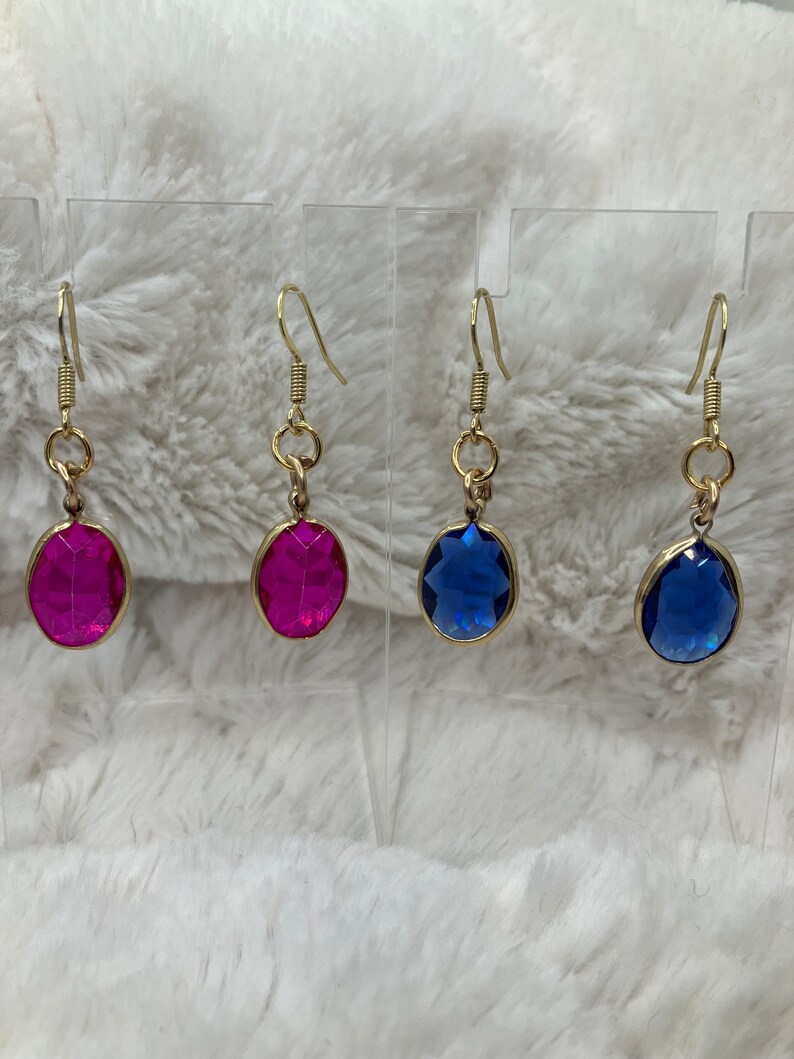 Colorful Gem Earrings image 1