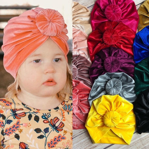velvet baby turban