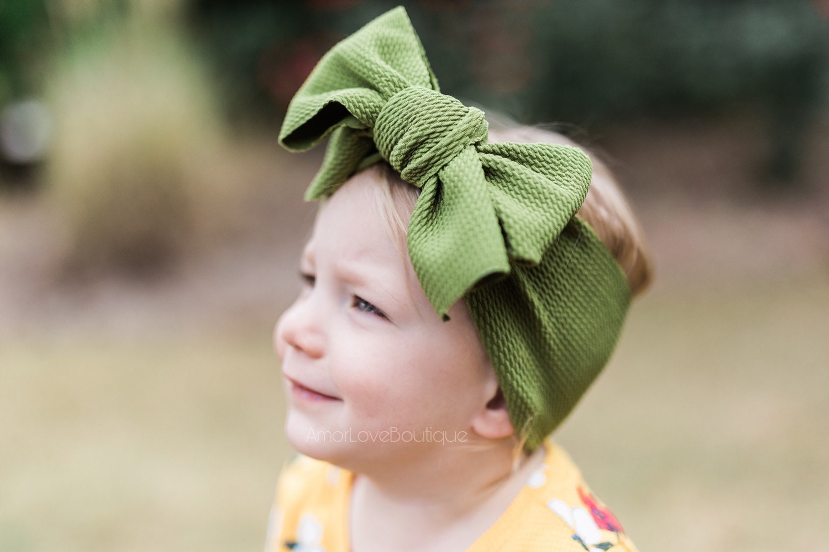 Big Bow Head Wraps, Baby Headband, Big Bow Baby Girl Headband, 7 Inch…
