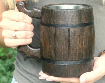 Viking Wood Mug Etsy