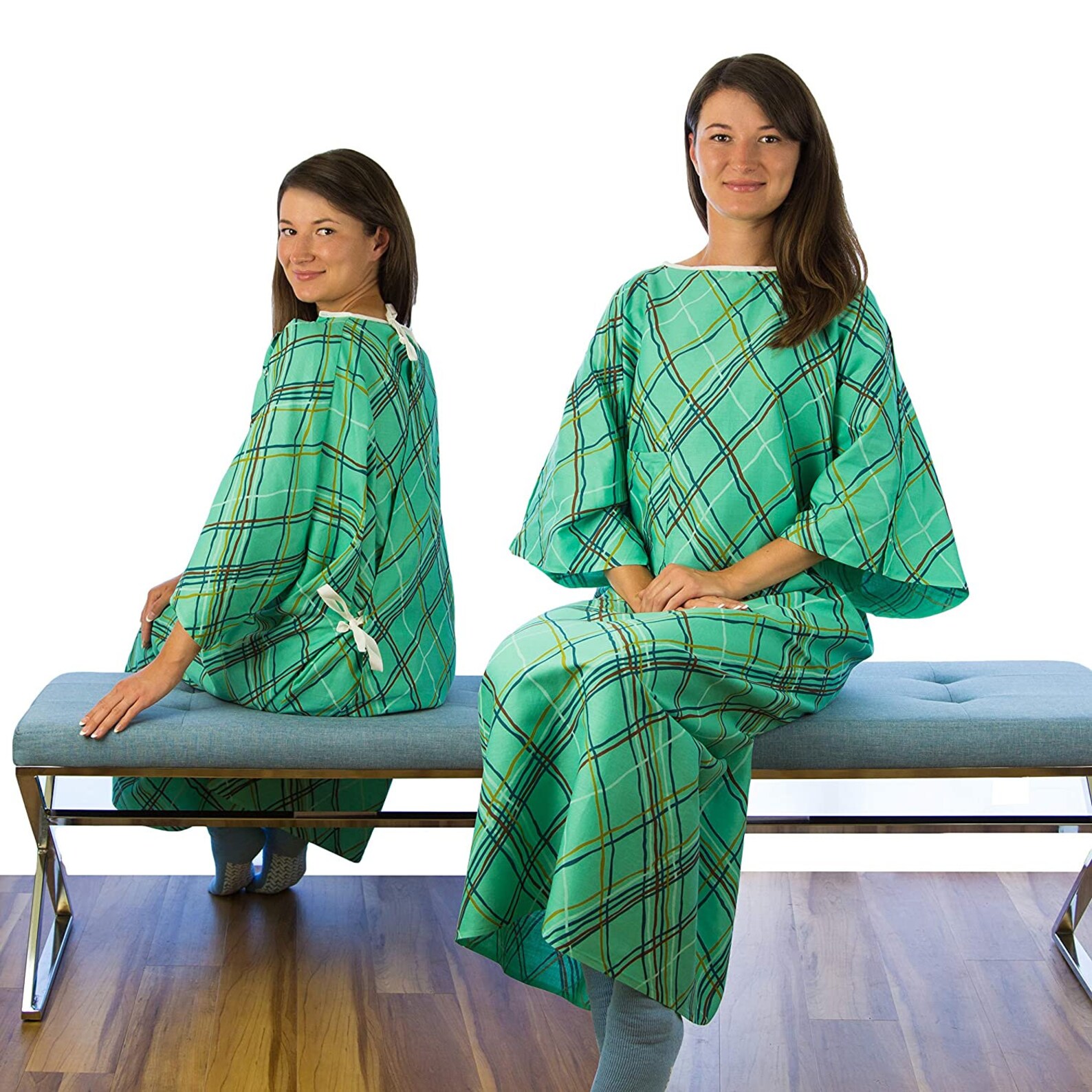 Hospital Gown 3XL Big Size XXL IV Gown Green Tie Back Hospital Gown Etsy