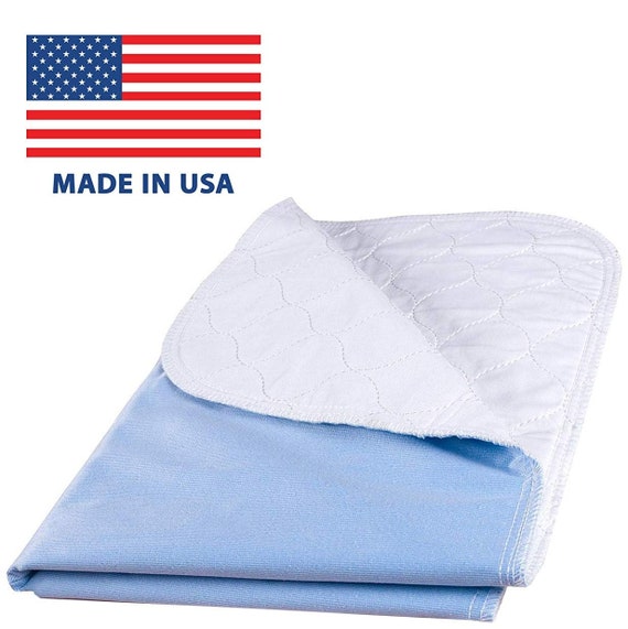 Heavyweight Blue Big Size Washable Bed Pad/xxl Incontinence Underpad 36 X  72 Jumbo Mattress Protector 