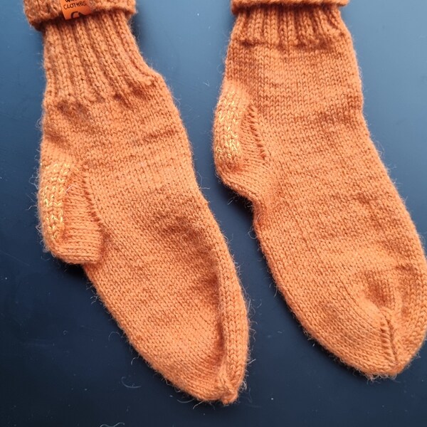 Vintage Socken 37-39 ORANGE