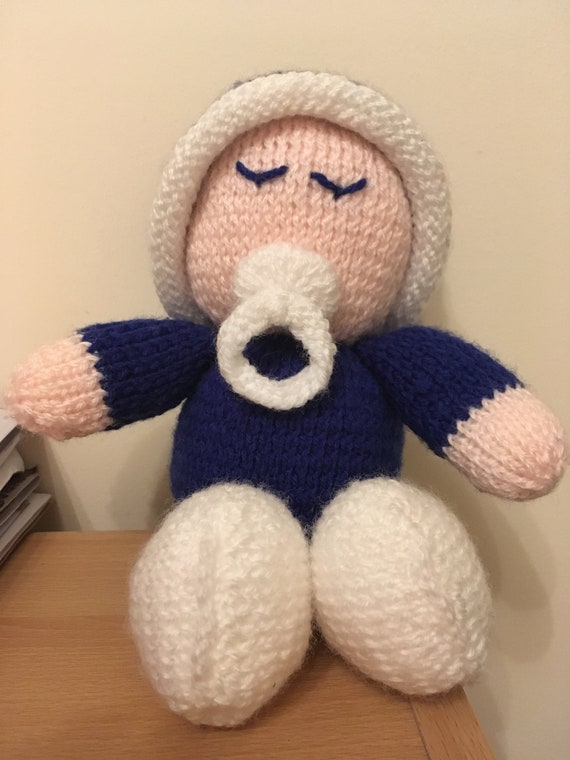 knitted baby doll