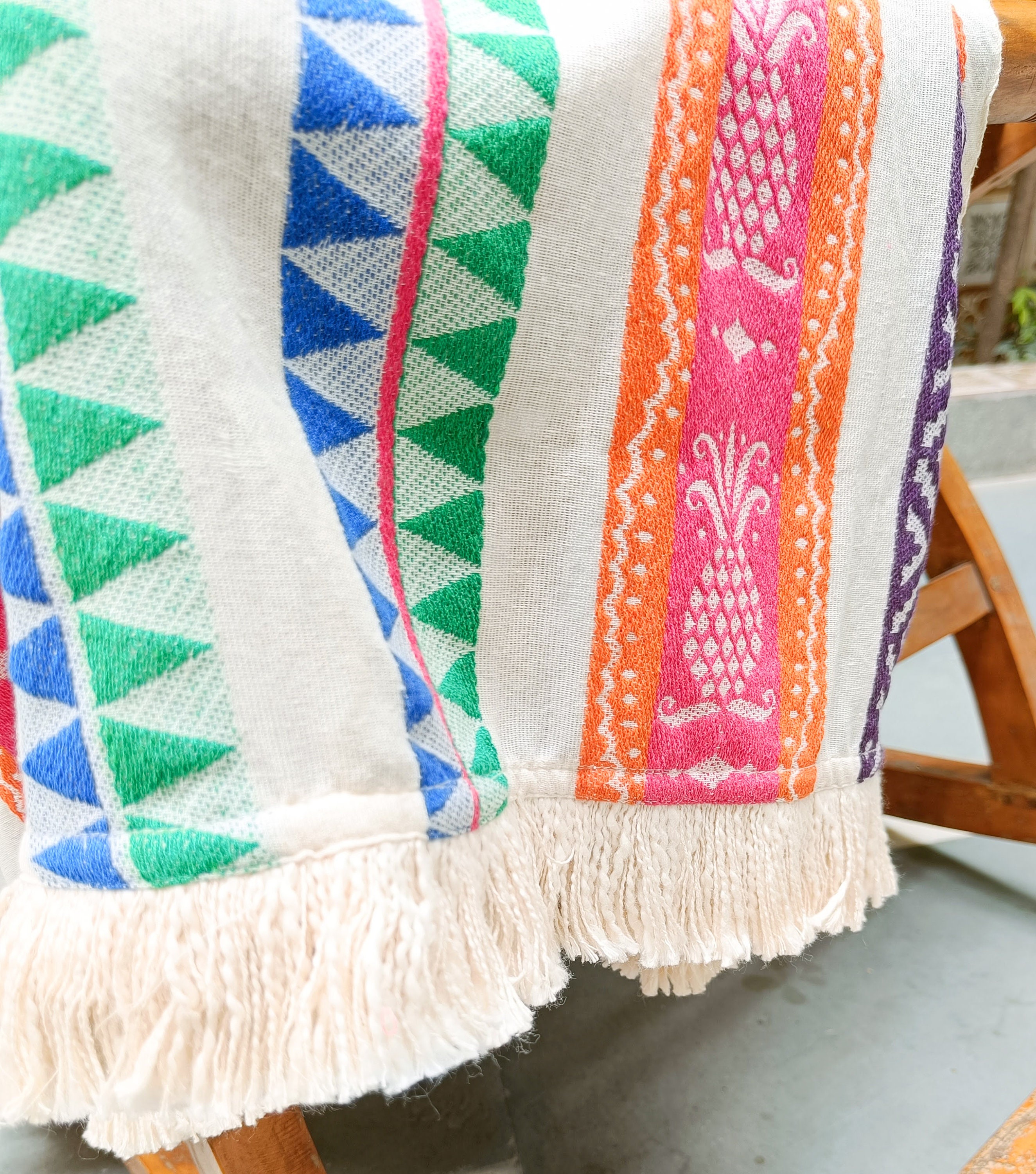 Jacquard Throw Blanket Handloom Cotton Throw Throw Blanket Etsy UK