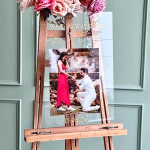 Photo Wedding Sign, Wedding Welcome Signs, Acrylic Wedding Sign With Photo, Welcome To Our Wedding Sign, Modern Wedding decor