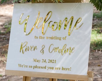 Acrylic Last Name Wedding Sign, 3D Wedding Welcome Sign, Acrylic sign, Wedding Sign, Personalized Wedding Sign,Weddings, custom welcome sign