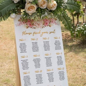 Acrylic seating chart, find your seat sign, custom seating chart, wedding seating sign, Wedding welcome sign, welcome signs, 3d welcome sign