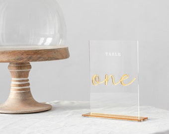 Números de mesa de ouro | Números de mesa | Números de mesa em acrílico | Casamento de número de mesa, decorações de luxo de centros de mesa, número de mesa de casamento