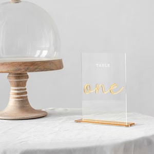 Gold Table Numbers | Table Numbers | Acrylic Table Numbers | Table Number Wedding , Centerpieces Luxury Decorations, Wedding Table Number