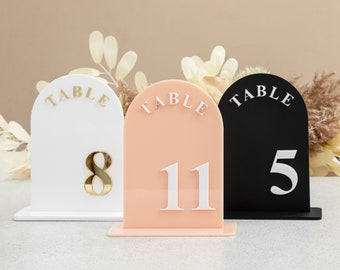 Arch Table Numbers | Table Numbers | Acrylic Table Numbers | Table Number Wedding , Centerpieces Luxury Decorations, Wedding Table Number