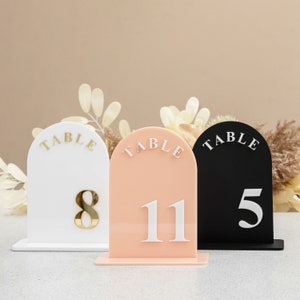 Arch Table Numbers | Table Numbers | Acrylic Table Numbers | Table Number Wedding , Centerpieces Luxury Decorations, Wedding Table Number