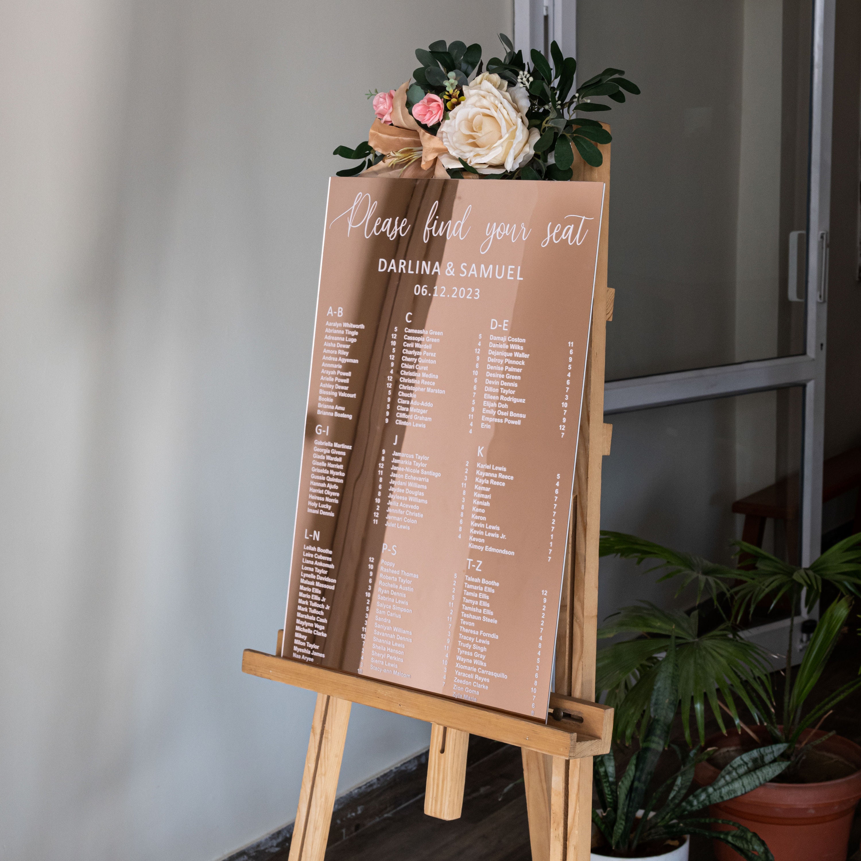 Copper Wedding Sign Stands and Easels reception Welcome Sign, Seating  Chart, Menus, Floral Arches, Backdrops Multiple Finishes Available 