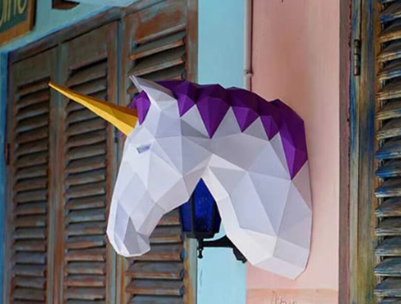 3D Papercraft, 3D Paper Sculpture, Polygonal Paper Sculpture, 3D ...