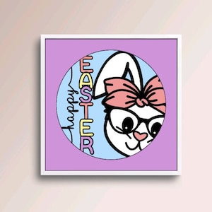 3D EASTER BUNNY svg - shadow box svg - EASTER shadow box svg - for cricut - for silhouette