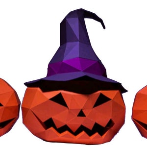 pumpkins, 3D papercraft, digital template, origami, low polygonal papercraft, papercraft sculpture, pdf, svg, cricut, silhouette files