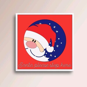 3D SANTA svg - 3D Christmas svg - CHRISTMAS shadow box svg - for cricut - for silhouette