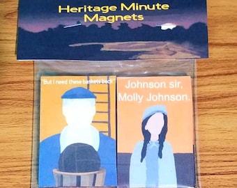 Canadian Heritage Minute Magnet Set, Nostalgic Fridge Magnets