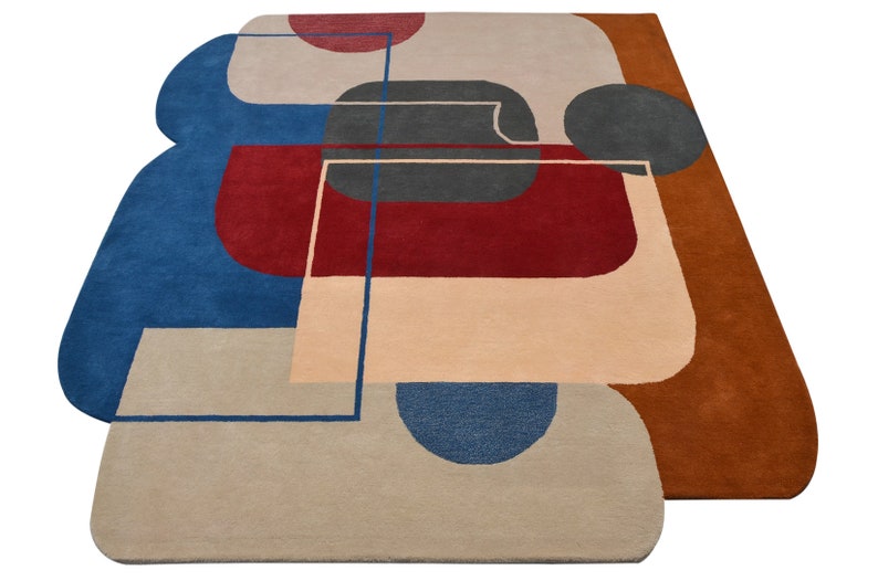 Story Rug The Rugs Story - Multicolour Neo Contemporary Handmade Area Rug ...